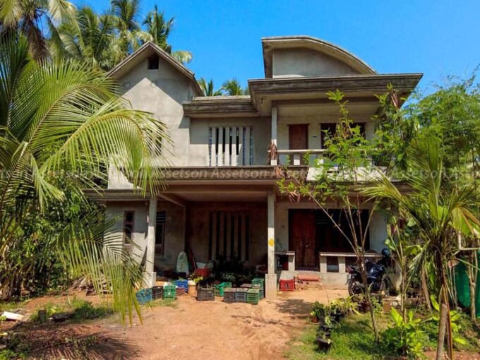 4 BHK half completed double storey house for sale